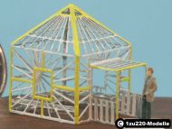 Art-Nr. 13001 - Viereckiger Pavillon mit Sitzbänken